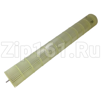 Крыльчатка (турбина) внутреннего блока Haier A0010209019, D-107мм, Н-750мм, Вал (Dнар-16мм, Dвнут-8мм)